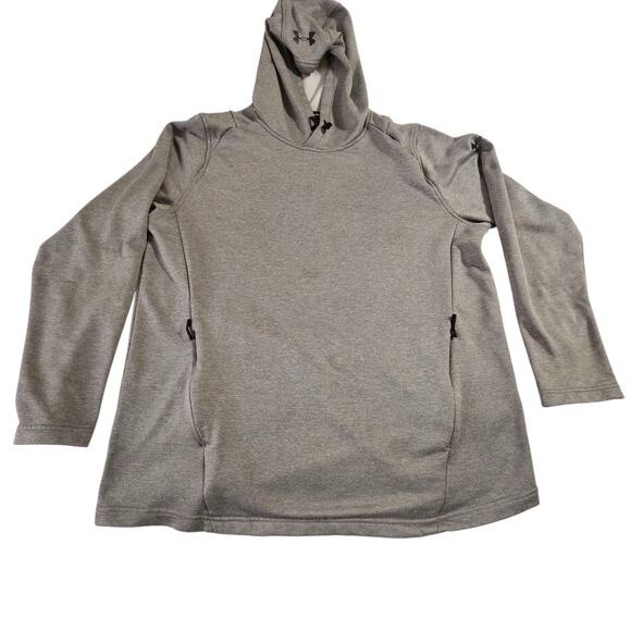 Under Armour Fitted Coldgear Pullover Hoodie Men's Size XL Zip Pockets - Picture 1 of 8